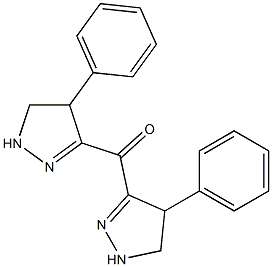 di(4-phenyl-4,5-dihydro-1H-pyrazol-3-yl)methanone Struktur