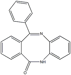 11-phenyl-5,6-dihydrodibenzo[b,f][1,4]diazocin-6-one Struktur