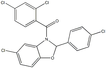  [5-chloro-2-(4-chlorophenyl)-2,3-dihydro-1,3-benzoxazol-3-yl](2,4-dichlorophenyl)methanone