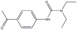 N'-(4-acetylphenyl)-N,N-diethylurea 结构式