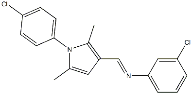 3-chloro-N-{(E)-[1-(4-chlorophenyl)-2,5-dimethyl-1H-pyrrol-3-yl]methylidene}aniline