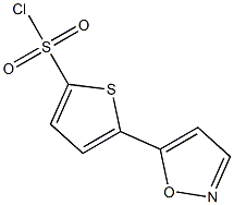 5-(5-isoxazolyl)-2-thiophenesulfonoyl chloride Structure