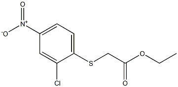 ethyl 2-[(2-chloro-4-nitrophenyl)thio]acetate Struktur