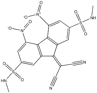 N2,N7-dimethyl-9-(dicyanomethylene)-4,5-dinitro-9H-2,7-fluorenedisulfonamide Structure