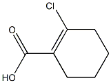 2-chloro-1-cyclohexene-1-carboxylic acid 化学構造式