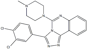 3-(3,4-dichlorophenyl)-5-(4-methylpiperazino)[1,2,4]triazolo[4,3-c]quinazoline Structure