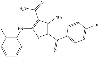 4-amino-5-(4-bromobenzoyl)-2-(2,6-dimethylanilino)thiophene-3-carboxamide