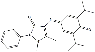 4-[(3,5-diisopropyl-4-oxocyclohexa-2,5-dienyliden)amino]-1,5-dimethyl-2-phenyl-2,3-dihydro-1H-pyrazol-3-one