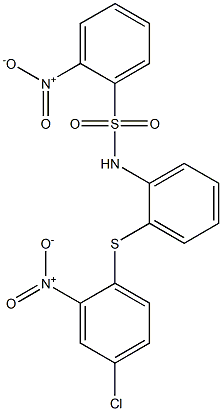 N1-{2-[(4-chloro-2-nitrophenyl)thio]phenyl}-2-nitrobenzene-1-sulfonamide Structure