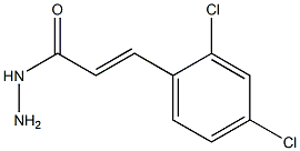 (E)-3-(2,4-dichlorophenyl)-2-propenohydrazide,,结构式