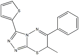 7-methyl-6-phenyl-3-(2-thienyl)-7H-[1,2,4]triazolo[3,4-b][1,3,4]thiadiazine