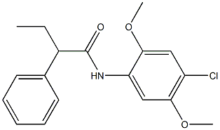 N1-(4-chloro-2,5-dimethoxyphenyl)-2-phenylbutanamide Structure