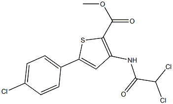  methyl 5-(4-chlorophenyl)-3-[(2,2-dichloroacetyl)amino]thiophene-2-carboxylate