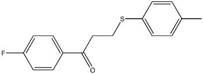 1-(4-fluorophenyl)-3-[(4-methylphenyl)sulfanyl]-1-propanone|