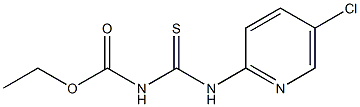 ethyl N-{[(5-chloro-2-pyridinyl)amino]carbothioyl}carbamate 结构式
