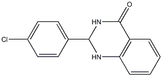 2-(4-chlorophenyl)-1,2,3,4-tetrahydroquinazolin-4-one 结构式