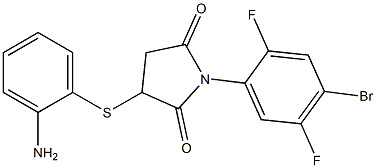 3-[(2-aminophenyl)thio]-1-(4-bromo-2,5-difluorophenyl)pyrrolidine-2,5-dione