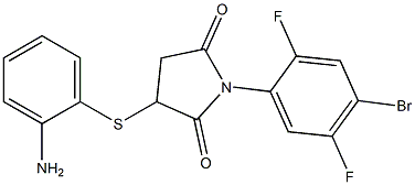 3-[(2-aminophenyl)thio]-1-(4-bromo-2,5-difluorophenyl)pyrrolidine-2,5-dione|