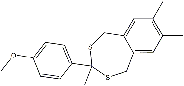 3-(4-methoxyphenyl)-3,7,8-trimethyl-1,5-dihydro-2,4-benzodithiepine