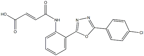 4-{2-[5-(4-chlorophenyl)-1,3,4-oxadiazol-2-yl]anilino}-4-oxobut-2-enoic acid