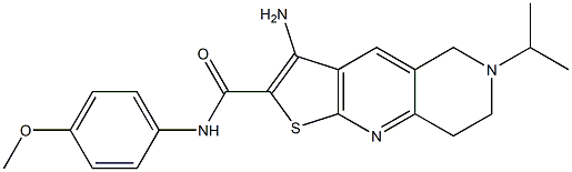 3-amino-6-isopropyl-N-(4-methoxyphenyl)-5,6,7,8-tetrahydrothieno[2,3-b][1,6]naphthyridine-2-carboxamide