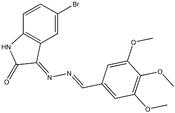  5-bromo-3-[2-(3,4,5-trimethoxybenzylidene)hydrazono]indolin-2-one