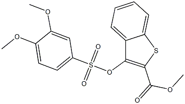 methyl 3-{[(3,4-dimethoxyphenyl)sulfonyl]oxy}benzo[b]thiophene-2-carboxylate