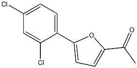 1-[5-(2,4-dichlorophenyl)-2-furyl]ethan-1-one Struktur