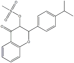 2-(4-isopropylphenyl)-4-oxo-3,4-dihydro-2H-chromen-3-yl methanesulfonate Structure