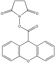 2,5-dioxotetrahydro-1H-pyrrol-1-yl 9H-xanthene-9-carboxylate,,结构式