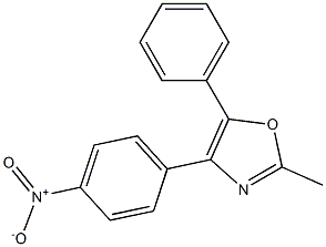 2-methyl-4-(4-nitrophenyl)-5-phenyl-1,3-oxazole Structure