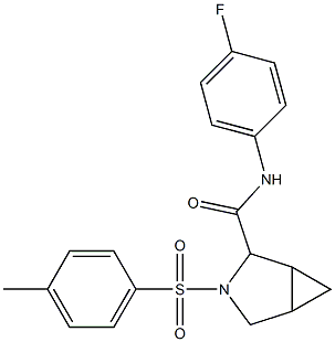 N-(4-fluorophenyl)-3-[(4-methylphenyl)sulfonyl]-3-azabicyclo[3.1.0]hexane-2-carboxamide