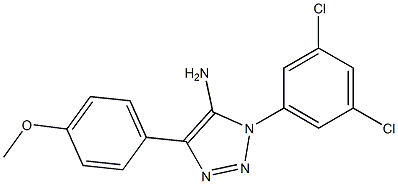 1-(3,5-dichlorophenyl)-4-(4-methoxyphenyl)-1H-1,2,3-triazol-5-amine 化学構造式