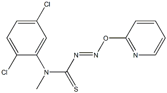 N-(2,5-dichlorophenyl)-N'-hydroxyimino(2-pyridyl)methylthiourea Struktur