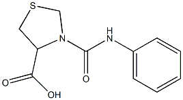 3-(anilinocarbonyl)-1,3-thiazolidine-4-carboxylic acid Structure