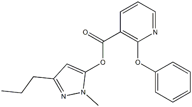  1-methyl-3-propyl-1H-pyrazol-5-yl 2-phenoxynicotinate