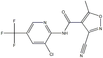 N-[3-chloro-5-(trifluoromethyl)-2-pyridinyl]-3-cyano-5-methyl-4-isoxazolecarboxamide|