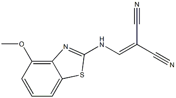 2-{[(4-methoxy-1,3-benzothiazol-2-yl)amino]methylidene}malononitrile|