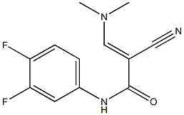 N1-(3,4-difluorophenyl)-2-cyano-3-(dimethylamino)acrylamide Structure