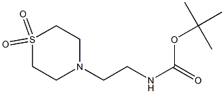 tert-butyl N-[2-(1,1-dioxo-1lambda~6~,4-thiazinan-4-yl)ethyl]carbamate Structure