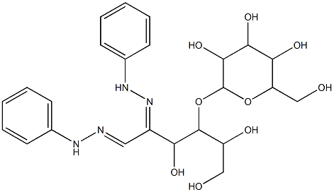 3,5,6-trihydroxy-2-(2-phenylhydrazono)-4-{[3,4,5-trihydroxy-6-(hydroxymethyl)tetrahydro-2H-pyran-2-yl]oxy}hexanal 1-phenylhydrazone