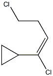 1-Cyclopropyl-1,4-dichlorobut-1-ene 结构式