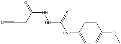  N1-(4-methoxyphenyl)-2-(2-cyanoacetyl)hydrazine-1-carbothioamide