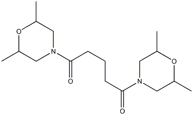 1,5-di(2,6-dimethylmorpholino)pentane-1,5-dione Structure