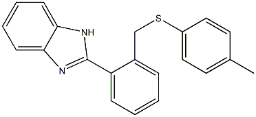 2-(2-{[(4-methylphenyl)thio]methyl}phenyl)-1H-benzo[d]imidazole|