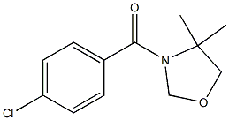 (4-chlorophenyl)(4,4-dimethyl-1,3-oxazolan-3-yl)methanone 结构式