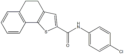 N-(4-chlorophenyl)-4,5-dihydronaphtho[1,2-b]thiophene-2-carboxamide 化学構造式