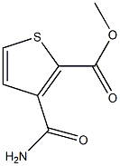 methyl 3-(aminocarbonyl)thiophene-2-carboxylate Structure