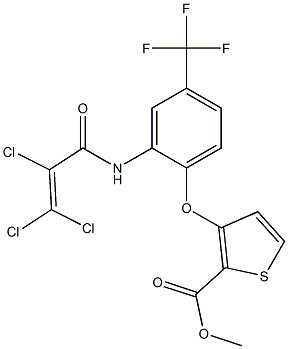 methyl 3-[2-[(2,3,3-trichloroacryloyl)amino]-4-(trifluoromethyl)phenoxy]thiophene-2-carboxylate