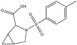 3-[(4-methylphenyl)sulfonyl]-3-azabicyclo[3.1.0]hexane-2-carboxylic acid,,结构式